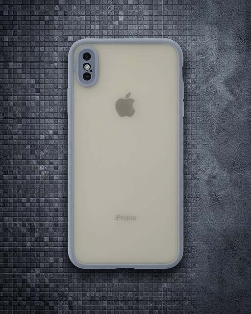 iPhone X Kılıf - Montreal Silikon Kapak - Gri