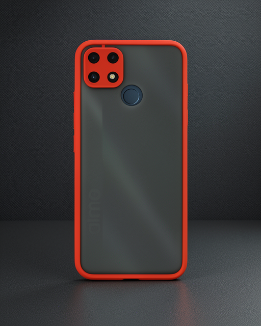 Realme C25 Kılıf - Montreal Silikon Kapak - Kırmızı