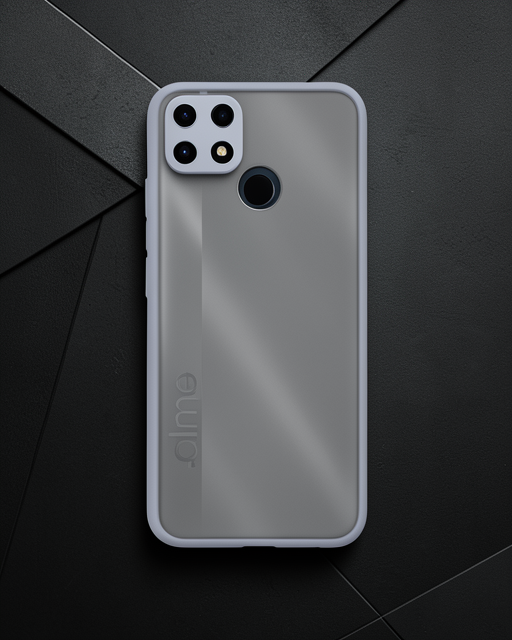 Realme C25 Kılıf - Montreal Silikon Kapak - Gri
