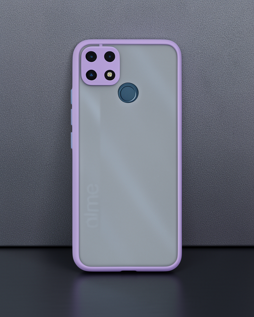 Realme C25 Kılıf - Montreal Silikon Kapak - Mor