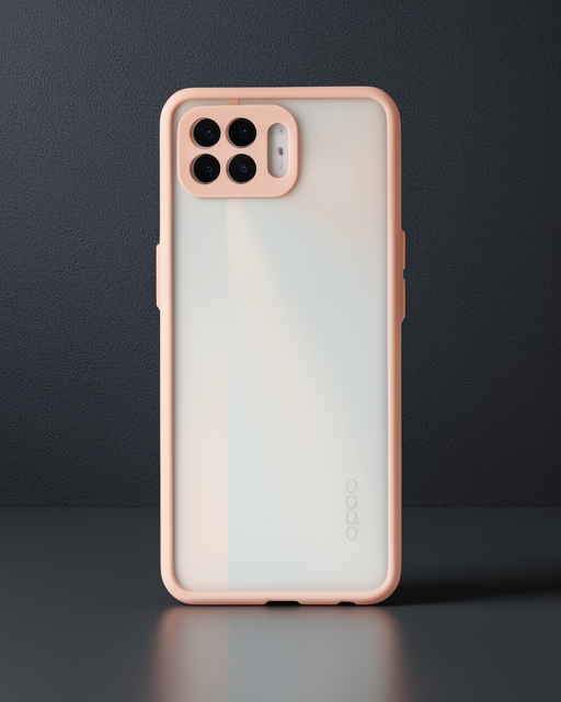 Oppo Reno 4 Lite Kılıf - Montreal Silikon Kapak - Pembe