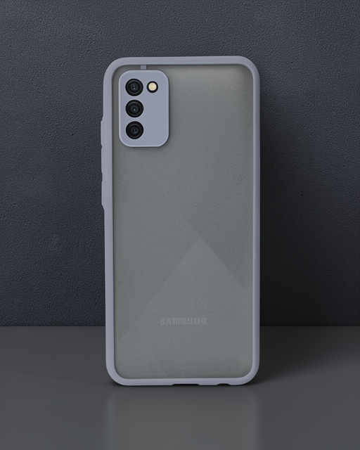 Samsung Galaxy A02S Kılıf - Montreal Silikon Kapak - Gri
