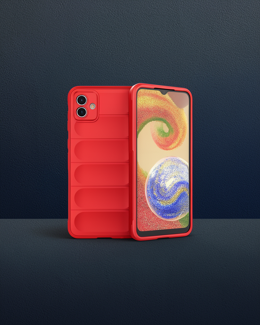 Samsung Galaxy A04E Kılıf Optimum Silikon - Kırmızı