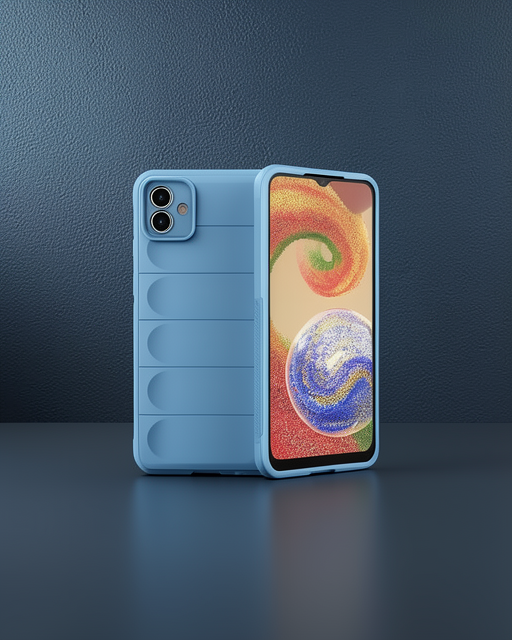 Samsung Galaxy A04E Kılıf Optimum Silikon - Sky Blue