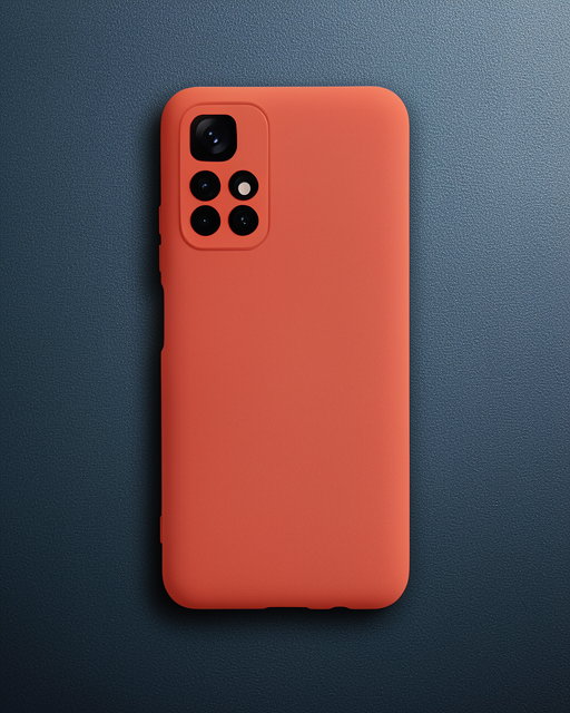 Xiaomi Redmi Note 11T Kılıf Nano İçi Kadife Silikon - Turuncu