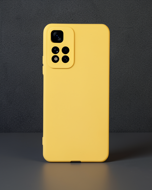 Xiaomi Redmi Note 11 Pro Plus 5G Kılıf - Nano İçi Kadife Silikon - Sarı