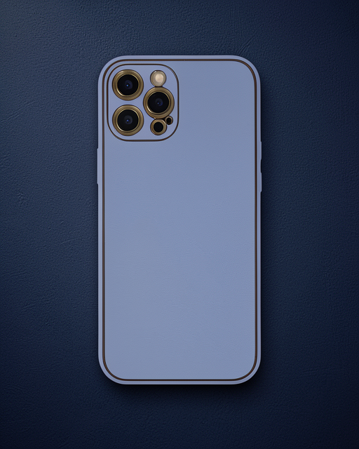 iPhone 12 Pro Max Kılıf Coco Deri Silikon Kapak - Açık Lila