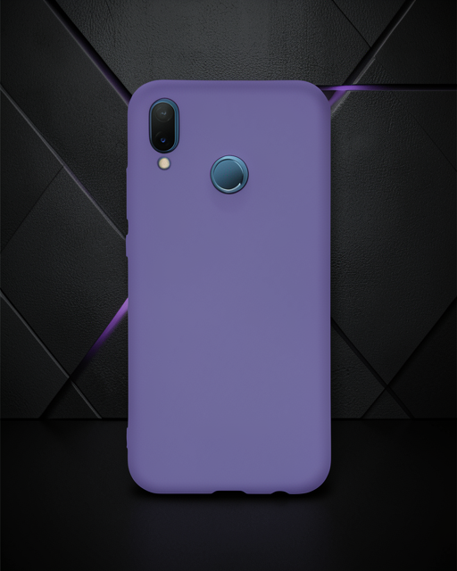 Huawei P20 Lite Kılıf Nano İçi Kadife Silikon - Mor