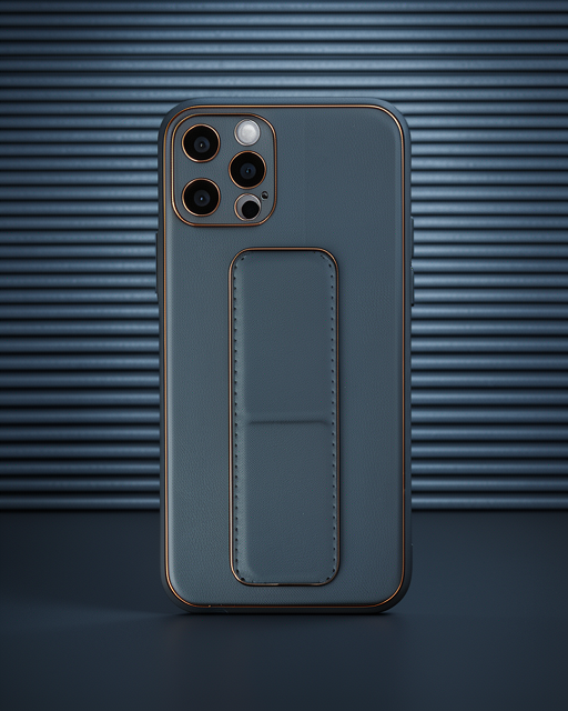 iPhone 12 Pro Kılıf Coco Deri Standlı Kapak - Füme