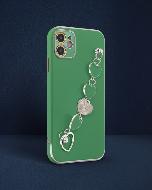 iPhone 12 Kılıf Esila Silikon - Su Yeşili