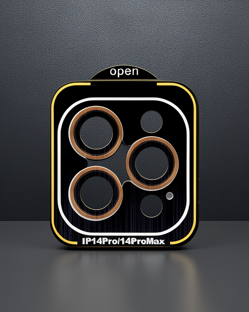 Joko Apple iPhone 14 Pro Max PVD Metal Kamera Lens Koruyucu - Turuncu