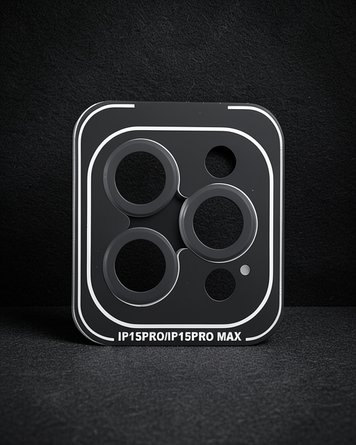 iPhone 15 Pro Max - Joko Pvd Metal Kamera Lens Koruyucu - Siyah