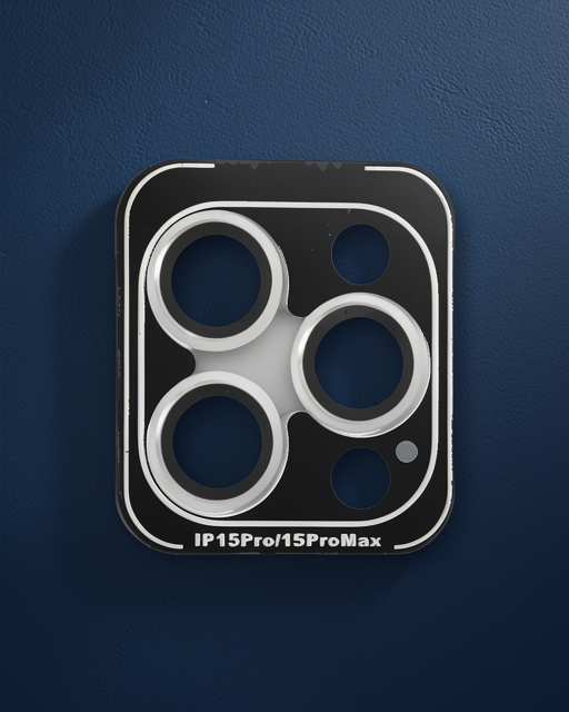 Joko Apple iPhone 15 Pro Max PVD Metal Kamera Lens Koruyucu - Gümüş