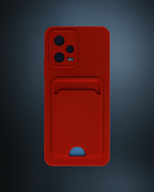 Xiaomi Redmi Note 12 4G Kılıf - Kelvin Kartvizitli Silikon - Kırmızı