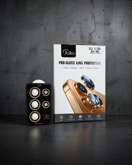 Joko Samsung Galaxy S24 Ultra Pvd Metal Kamera Lens Koruyucu - Gold