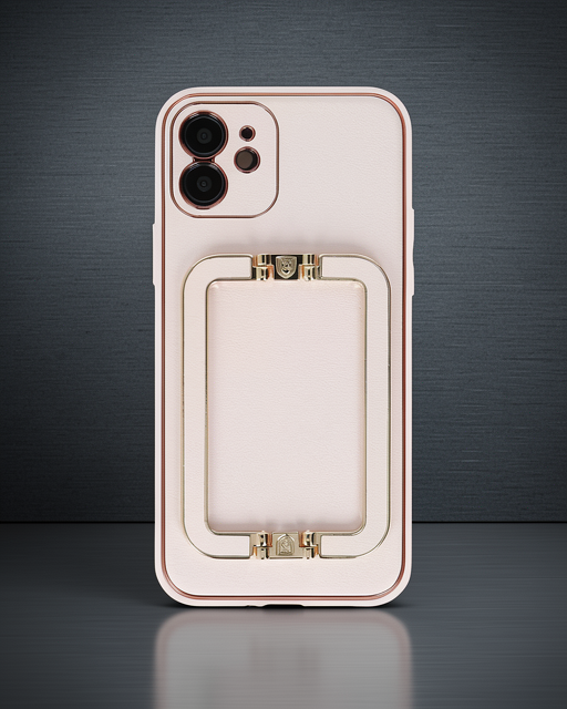 iPhone 12 Kılıf Coco Elit Kapak - Pudra