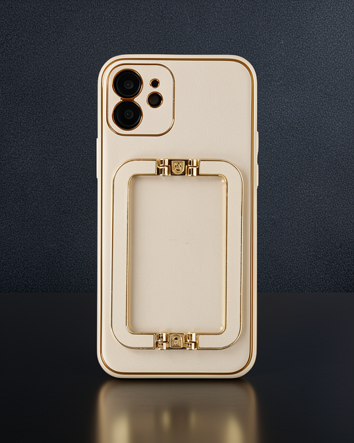 iPhone 12 Kılıf Coco Elit Kapak - Gold