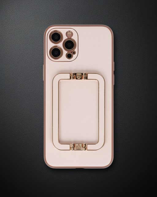 iPhone 12 Pro Kılıf Coco Elit Kapak - Pudra