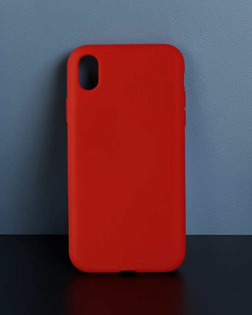 iPhone XR Kılıf Nano İçi Kadife Silikon - Kırmızı