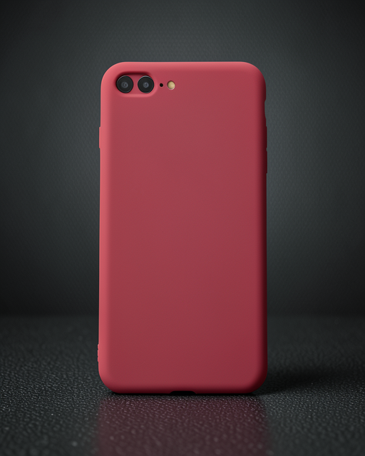 iPhone 7 Plus Kılıf First Silikon - Bordo