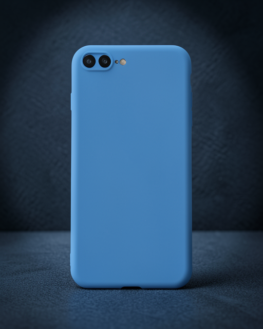 iPhone 7 Plus Kılıf First Silikon - Mavi