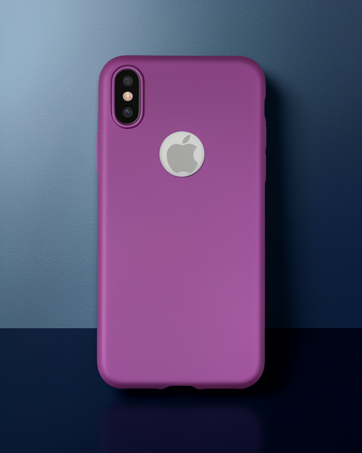 iPhone X Kılıf First Silikon - Mürdüm