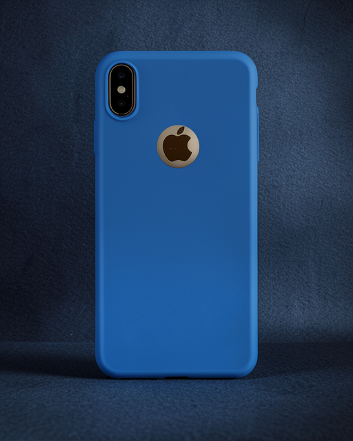 iPhone XS Max Kılıf First Silikon - Mavi