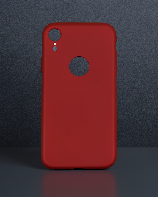 iPhone XR Kılıf First Silikon - Bordo