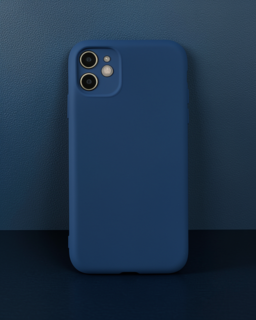 iPhone 11 Kılıf Nano İçi Kadife Silikon - Lacivert