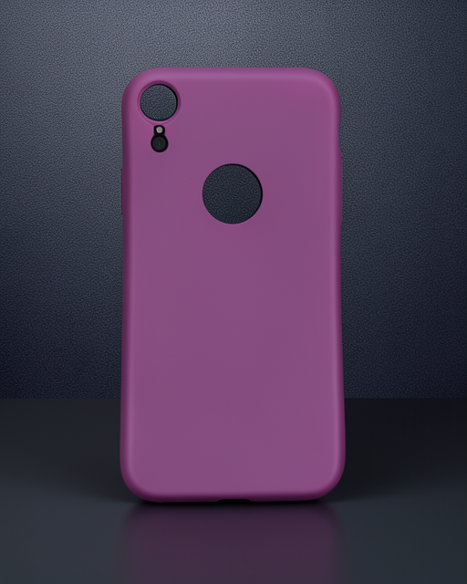 iPhone XR Kılıf First Silikon - Mürdüm