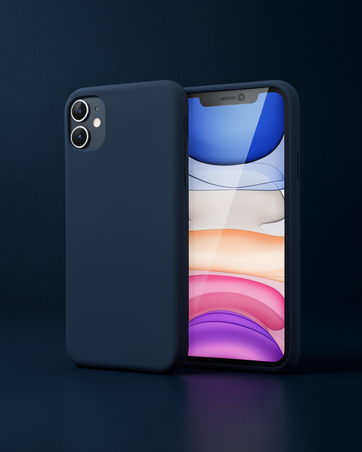 iPhone 11 Kılıf First Silikon - Lacivert