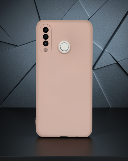 Huawei P30 Lite Kılıf Nano İçi Kadife Silikon - Pudra