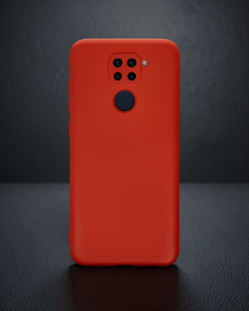 Xiaomi Redmi Note 9 Kılıf Nano İçi Kadife Silikon - Kırmızı