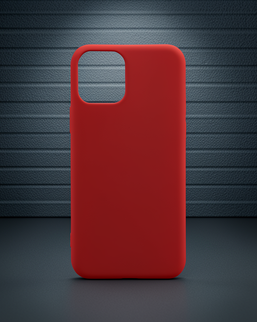 iPhone 12 Mini Kılıf First Silikon - Koyu Kırmızı
