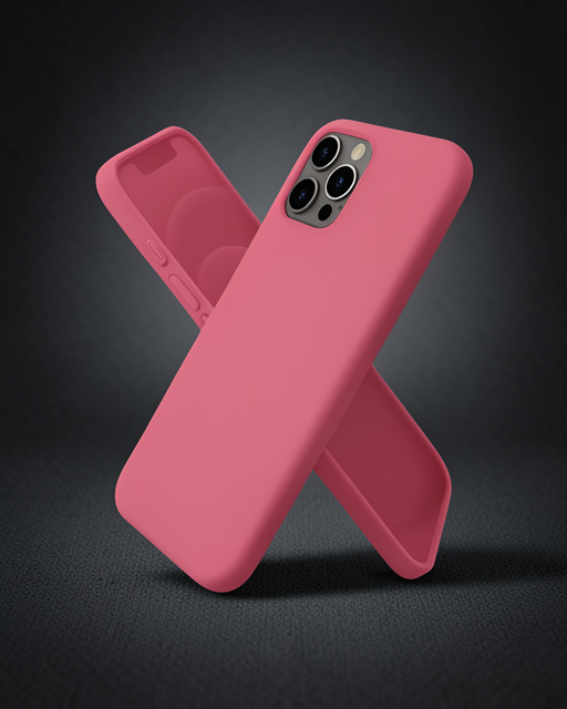 iPhone 12 Pro Kılıf First Silikon - Pembe