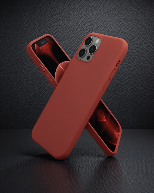 iPhone 12 Pro Max Kılıf First Silikon - Bordo