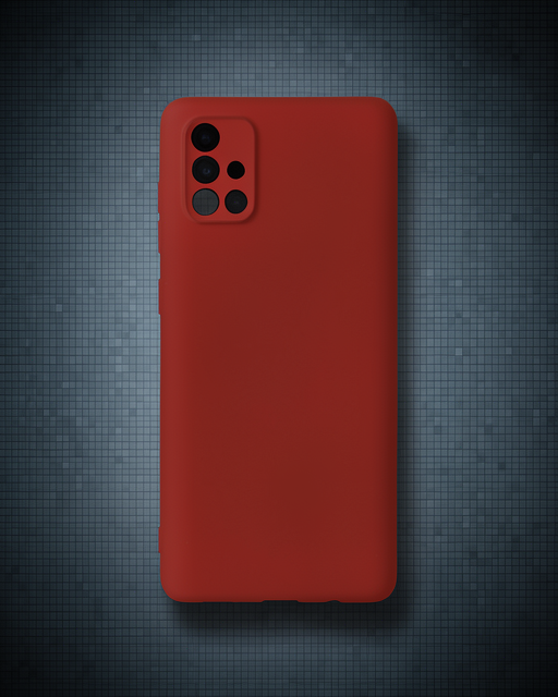 Samsung Galaxy A71 Kılıf - First Silikon - Bordo