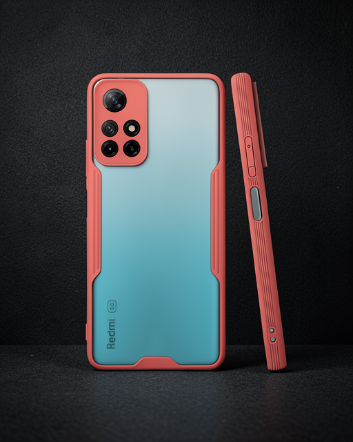 Xiaomi Redmi Note 11T Kılıf Platin Silikon - Pembe