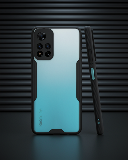 Xiaomi Redmi Note 11 Pro Plus 5G Kılıf Platin Silikon - Siyah