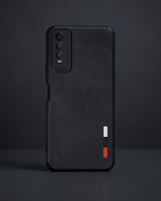 Vivo Y11S Kılıf Loop Deri Silikon - Siyah