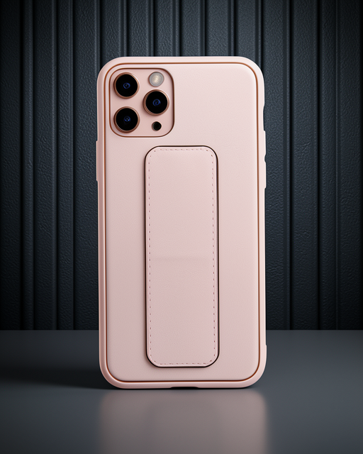 iPhone 11 Pro Kılıf Coco Deri Standlı Kapak - Pembe