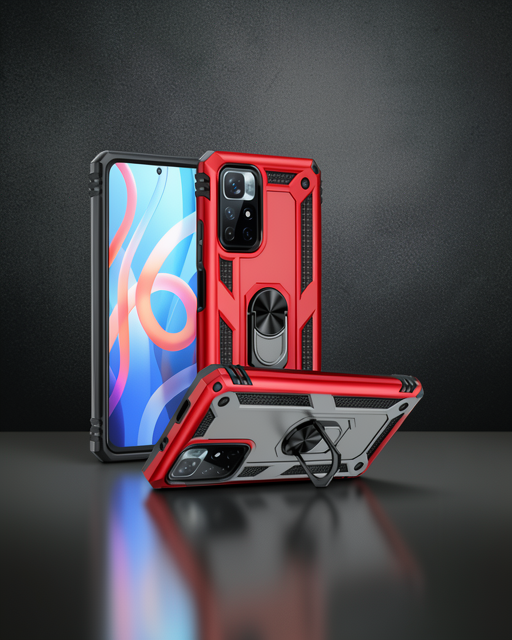 Xiaomi Redmi Note 11T Kılıf Sofya Yüzüklü Silikon - Gümüş