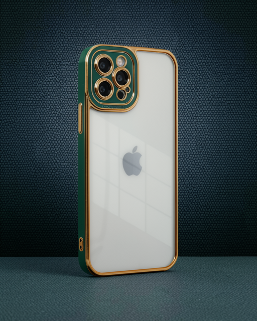 iPhone 12 Pro Kılıf Liva Lens Silikon - Yeşil