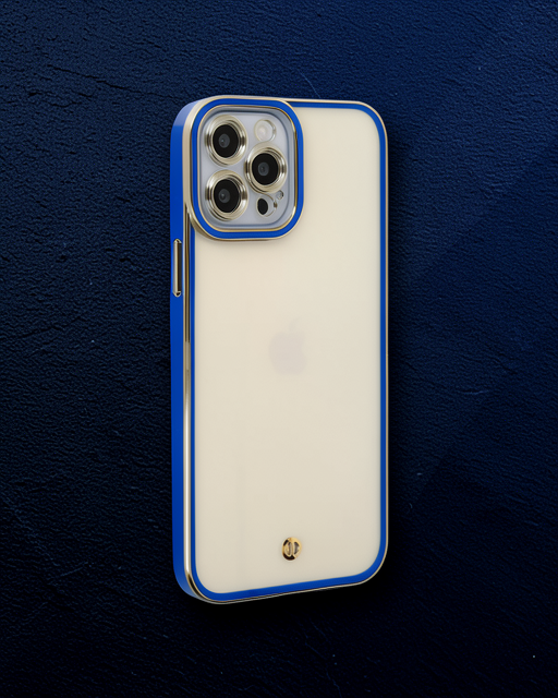 iPhone 12 Pro Kılıf Liva Lens Silikon - Mavi