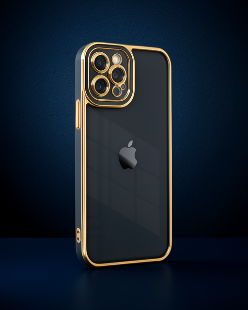 iPhone 12 Pro Max Kılıf Liva Lens Silikon - Siyah