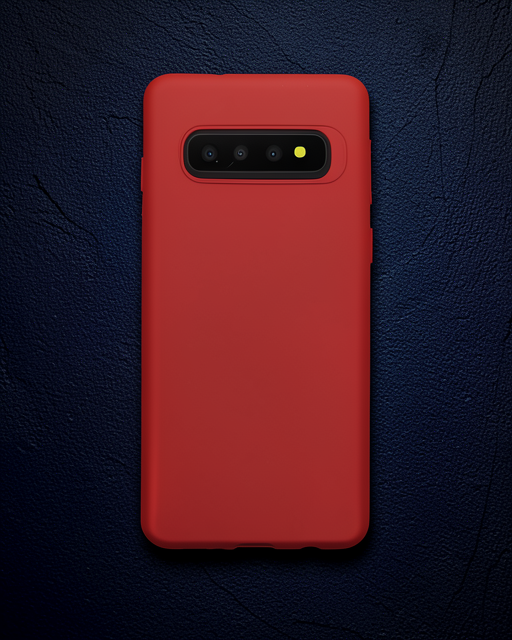 Samsung Galaxy S10 Plus Kılıf - First Silikon - Bordo