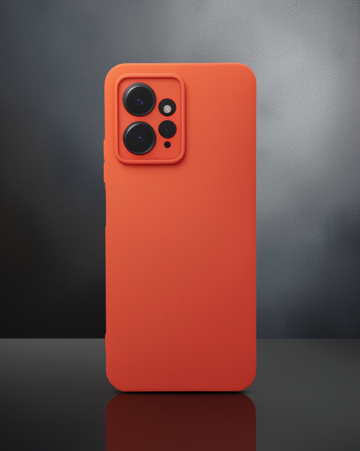 Xiaomi Redmi Note 12 4G Kılıf - Nano İçi Kadife Silikon - Turuncu