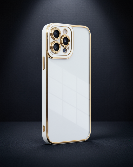 iPhone 13 Pro Kılıf Liva Lens Silikon - Beyaz