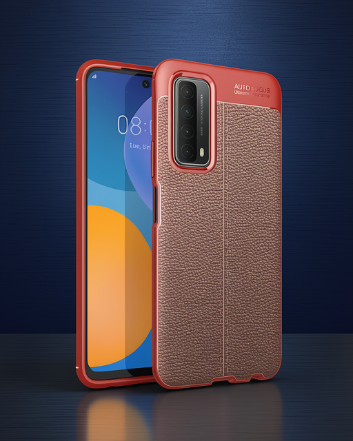 Huawei P Smart 2021 Kılıf Auto Focus Kapak - Kırmızı