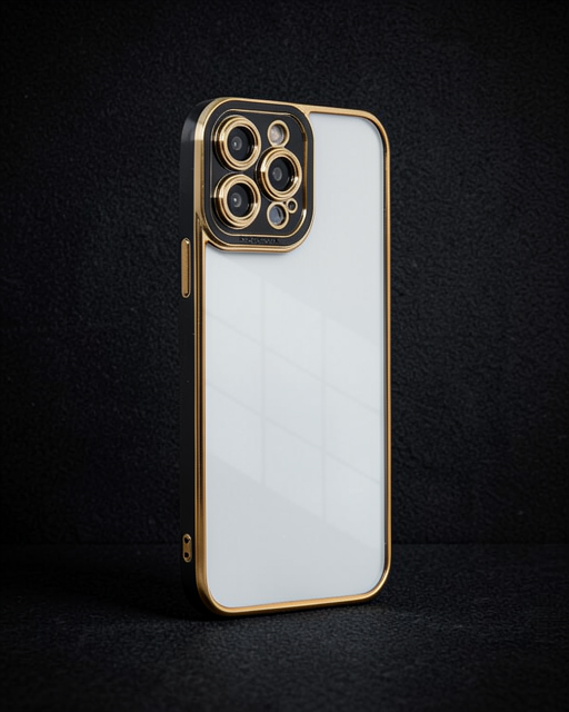 iPhone 13 Pro Max Kılıf Liva Lens Silikon - Siyah